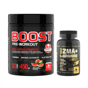 ZMA + L-Arginine Complex 90 Kapsül + BOOST Pre-Workout  