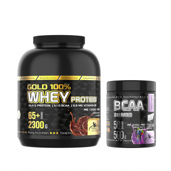 GOLD %100 Whey Protein Tozu 2300 G + BCAA 500 G