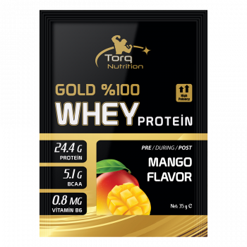 1 Adet GOLD %100 Whey Protein Tozu Mango 35 Gr Saşe